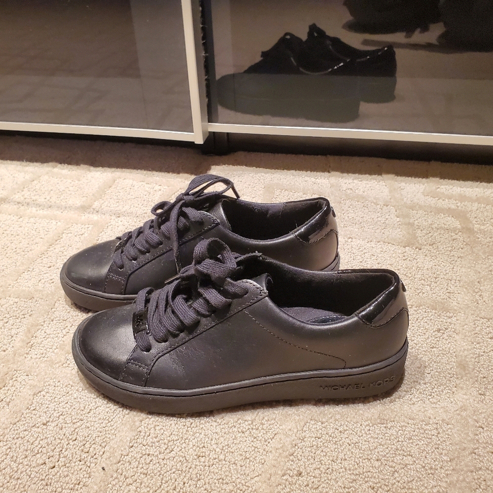 Black sneakers shoes